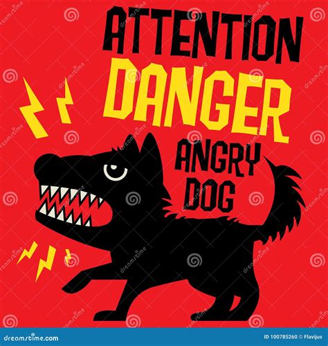 Angry Rat Sign Isolated On White Background Harmful Rodent Vector