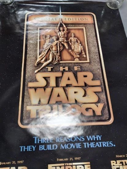 Star Wars Trilogy Special Edition Poster 1997 Art Antiques