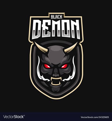 Demon Mascot Logo Design With Modern Royalty Free Vector