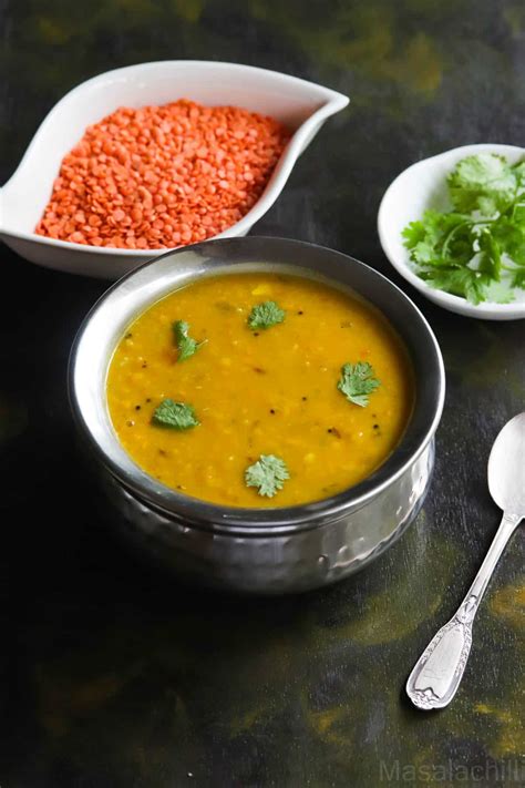 Instant Pot Red Lentil Dal Masoor Dahl Masalachilli