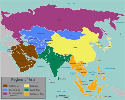 Learn All Asian Countries And Territories In Arabic Part