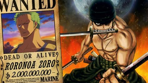 One Piece Zoro Wano Bounty