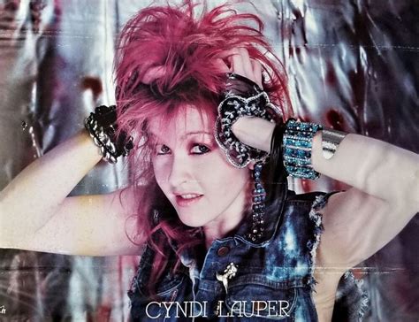 Cyndi Lauper Pink Headache Commercial Poster Ebay In Cyndi