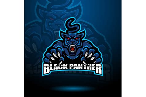 Black Panther Esport Mascot Logo By Visink Thehungryjpeg