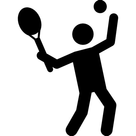 Sport Tennis Fitness Exercise Stick Man Sports Icon