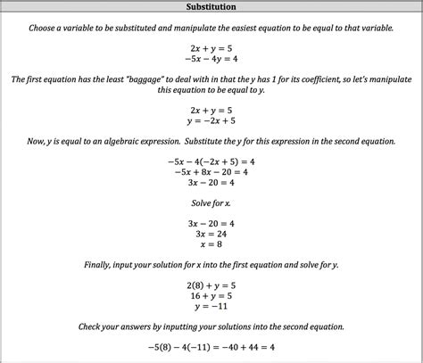 Isee Math Review System Of Linear Equations Elimination And