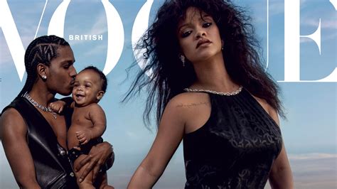 Rihanna Baby And Aap Rocky Cover British Vogue