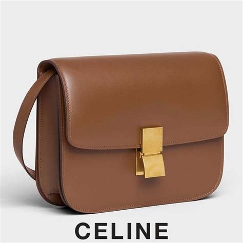 CELINE Classic 2021 22FW Medium Classic Bag In Box Calfskin 189173DLS