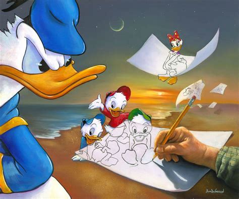 Disney Fine Art Off The Page By Jim Warren Gallery Wrapped Giclee