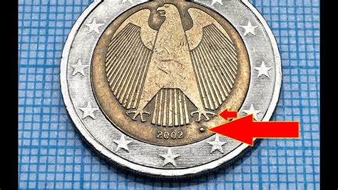 2 Euro 2002 Germany Defect Defekte Münze Allemagne Youtube