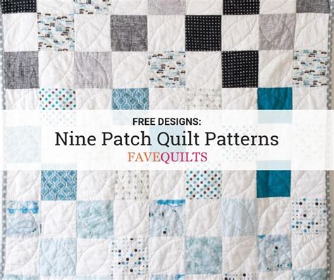 30 Free Nine Patch Quilt Patterns