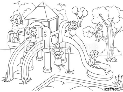 Playground Clipart Black And White Childrens Pictures On Cliparts Pub