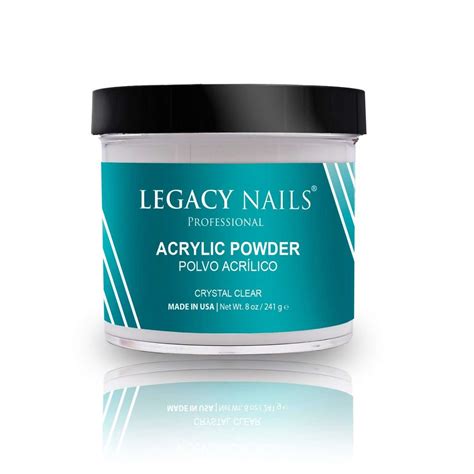 Legacy Nails Acrylic Powder 8oz Clear Nail Extravanganza