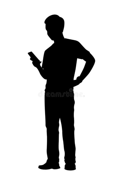 Phone Silhouette Stock Vector Illustration Of Silhouette 115335726