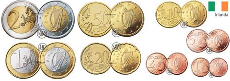 Irish Euro Coins Images And Value Of Each Euro Coin From Ireland