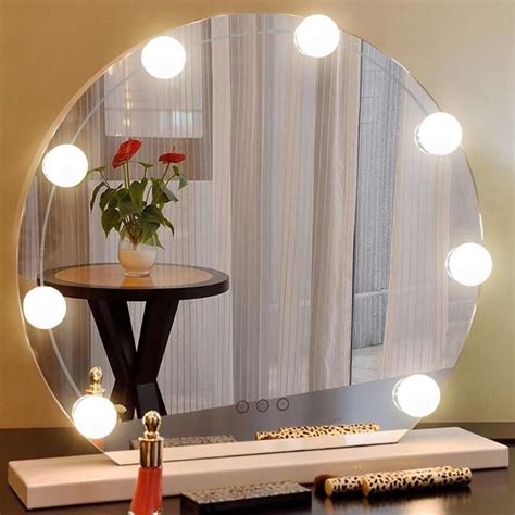 10pcs Led Hollywood Vanity Lights Dimmable Wall Lamp Dressing Table