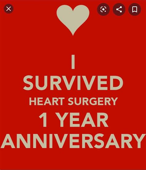 One Year Heart Surgery Anniversary British Heart Fou