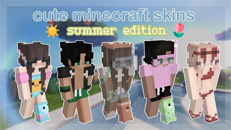 ☀️ Cute Minecraft Skins Summer Pool Party Edition Download Preview Youtube
