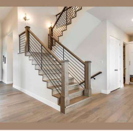 Check spelling or type a new query. Farmhouse Stairs Railing Rustic 50 Ideas | House, House ...