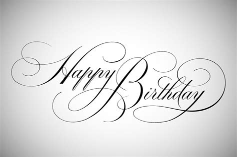 Happy Birthday Lettering Happy Birthday Calligraphy Happy Birthday