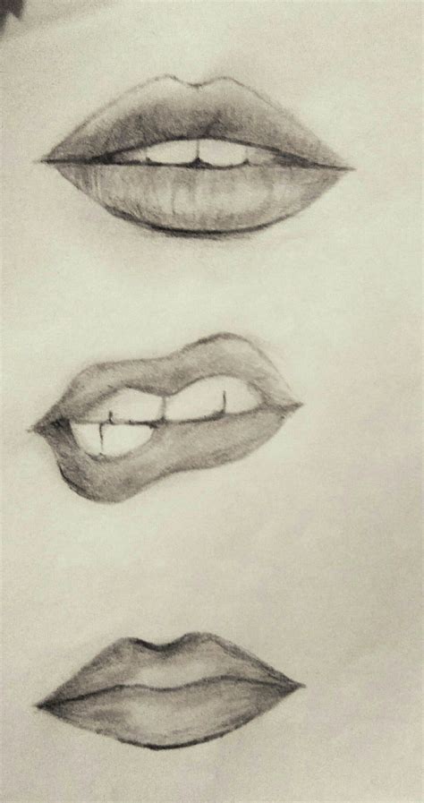 Pin By Says She On Easy Lip Sketching Pencil Drawings Lips Sketch