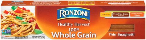 Amazon Ronzoni Healthy Harvest All Natural 100 Whole Grain Thin