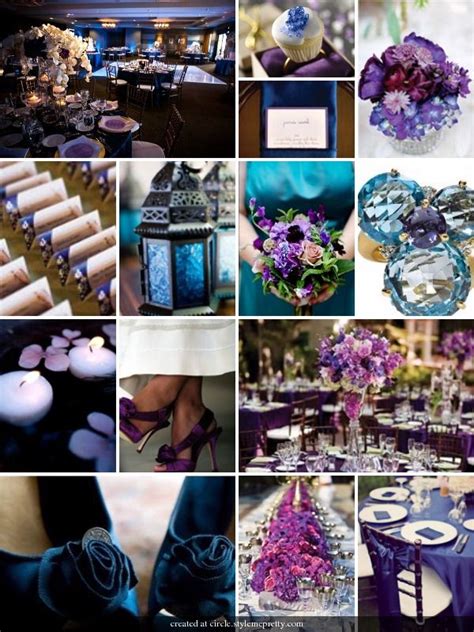 Purple Blue Wedding Ideas Jewel Tones Wedding Bouquets Purple Blue