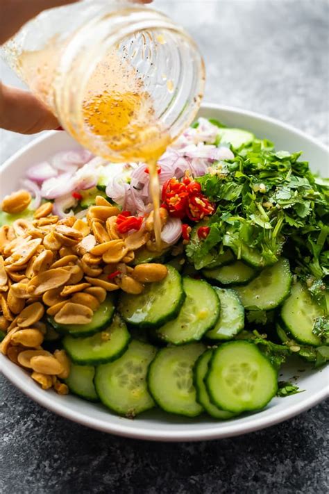 Crunchy Peanut Asian Cucumber Salad 15 Minutes