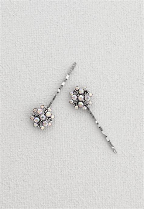 Bobby Pin Adorned With A Cluster Of Aurora Borealis Stones Download The Stylist Marketing Pack