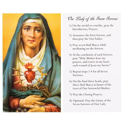 Rosary Of The Seven Sorrows Printable Web The Rosary Of The Seven