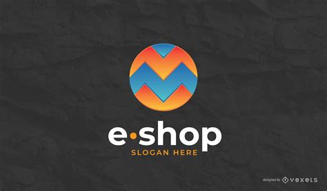 E Shop Logo Template Vector Download