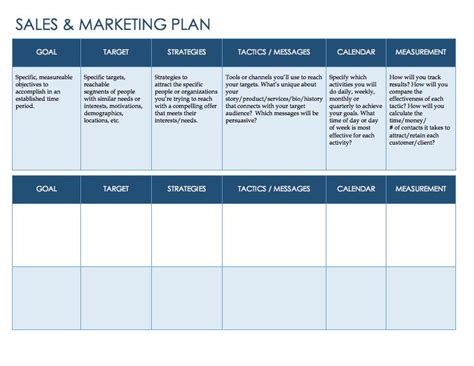 sales team name strategic account business plan.doc date published: Free Sales Plan Templates - Smartsheet | Action plan template, Marketing plan template, Sales ...