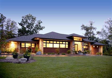 Prairie Style Home Contemporary Exterior Detroit By Vanbrouck