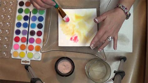 Watercolor And Sea Salt Technique Process Youtube