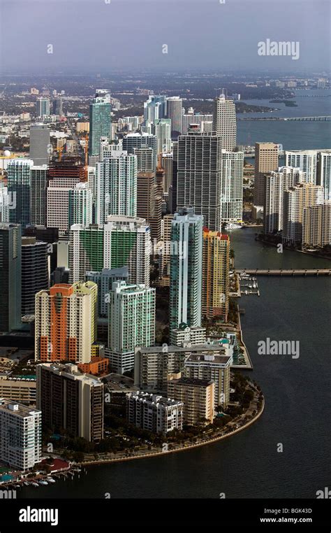 Elevated View Of Miami Skyline Hi Res Stock Photography And Images Alamy