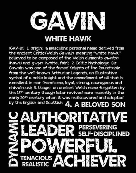 Name Gavin Origin
