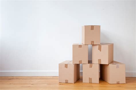 Stacked Up Moving Boxes Stock Photo Download Image Now Istock