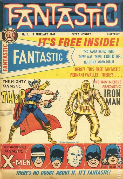 Fantastic 1967 Marvel Uk Comic Books