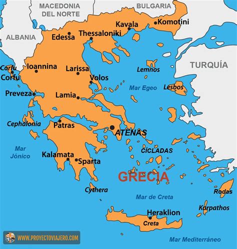 Mapas De Grecia Proyecto Viajero