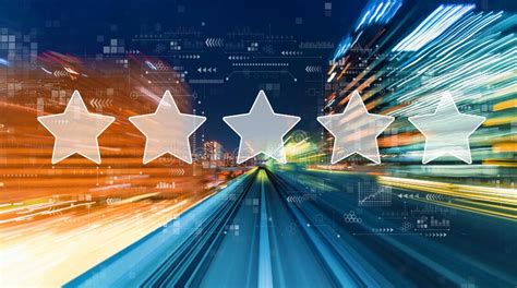 Rating Star Concept With High Speed Motion Blur Stock Image Image Of