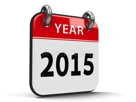 Icon Calendar 2015 Year Isometry Stock Illustration Illustration Of