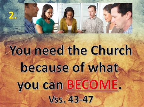 why you need the church