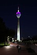 Fernsehturm Düsseldorf bei Nacht Foto & Bild | architektur, architektur ...