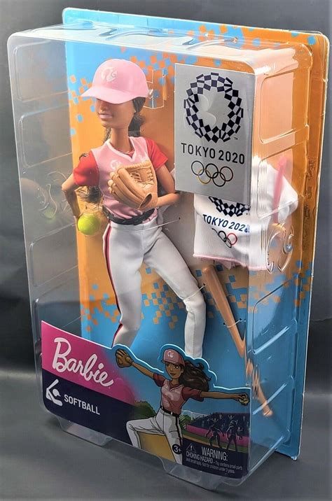 Barbie Olympic Games Tokyo 2020 Softball Baseball Figure Doll Mattel