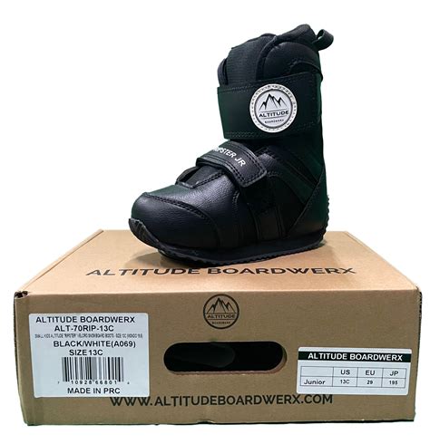 Small Kids Unisex Altitude Ripster Jr Hook And Loop Snowboard Boots