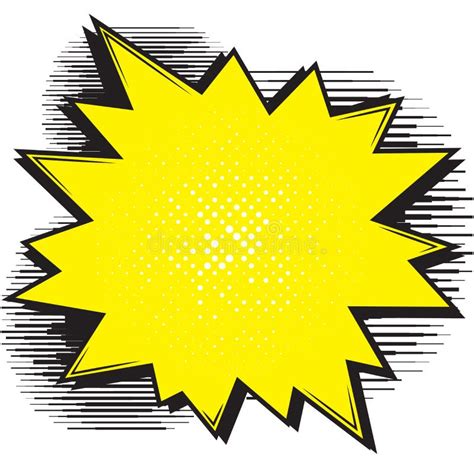 Boom Pop Art Explosion Speech Bubble For Comic Book And Manga Text