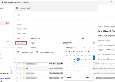 Search By Date In Gmail