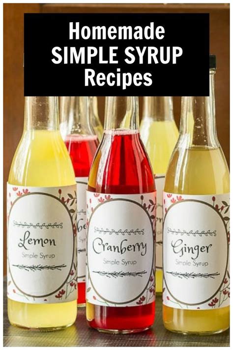 Homemade Simple Syrup Recipes In Three Delicious Flavors Recipe