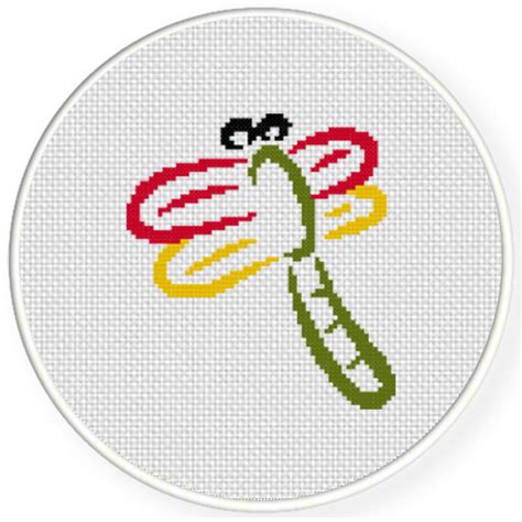 Simple Dragonfly Cross Stitch Pattern Daily Cross Stitch