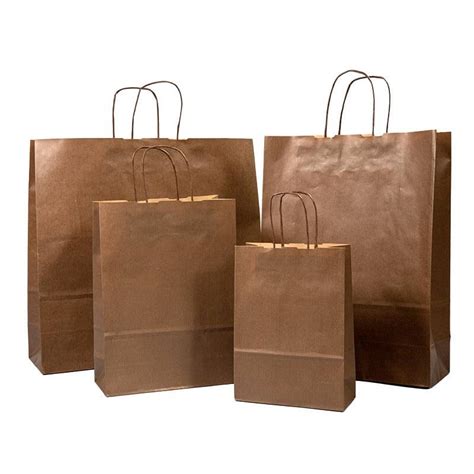 Chocolate Brown Carrier Bags Coloured Paper Bags Carrier Bag Shop